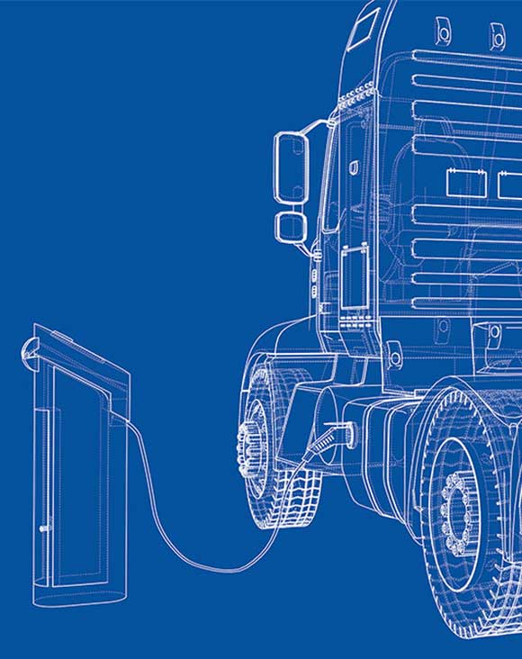 photo from Fleet Equipment - electrical diagram of ev charging port