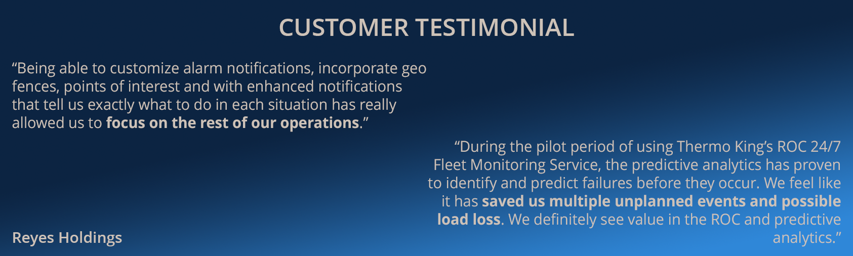 ROC Customer Testimonial Reyes Holdings