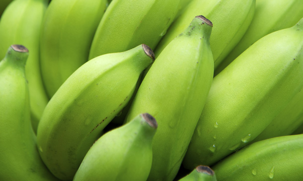 Green bananas