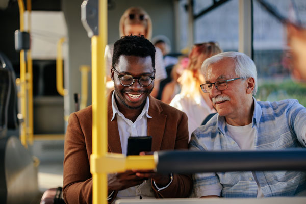 bus passengers safely riding thanks to Thermo King's air purification system