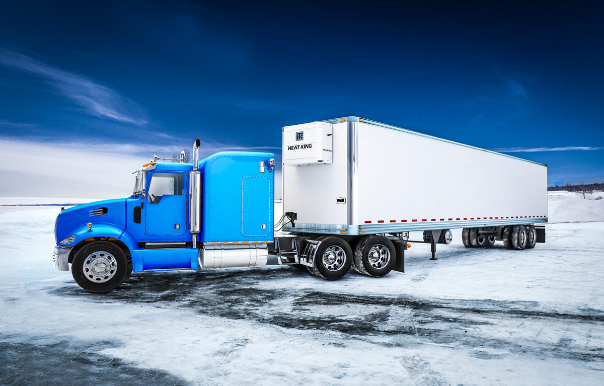 Photo of a Heat King unit on a semi trailer.