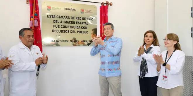 Chiapas consolidará una red de 16 cámaras de frío y 11 unidades para conservar calidad de medicamentos